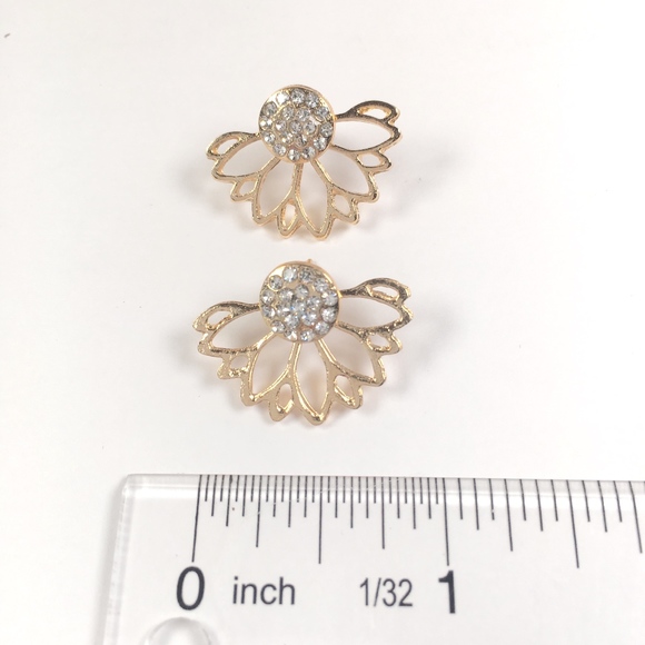 Rhinestone Peekaboo Earrings - Picture 6 of 8